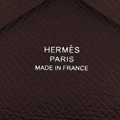 Hermes Epsom Calvi Duo Card Case Rouge Sellier 6 of 9