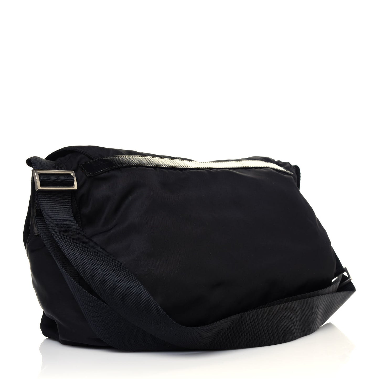 Nylon Vela Messenger Bag Black