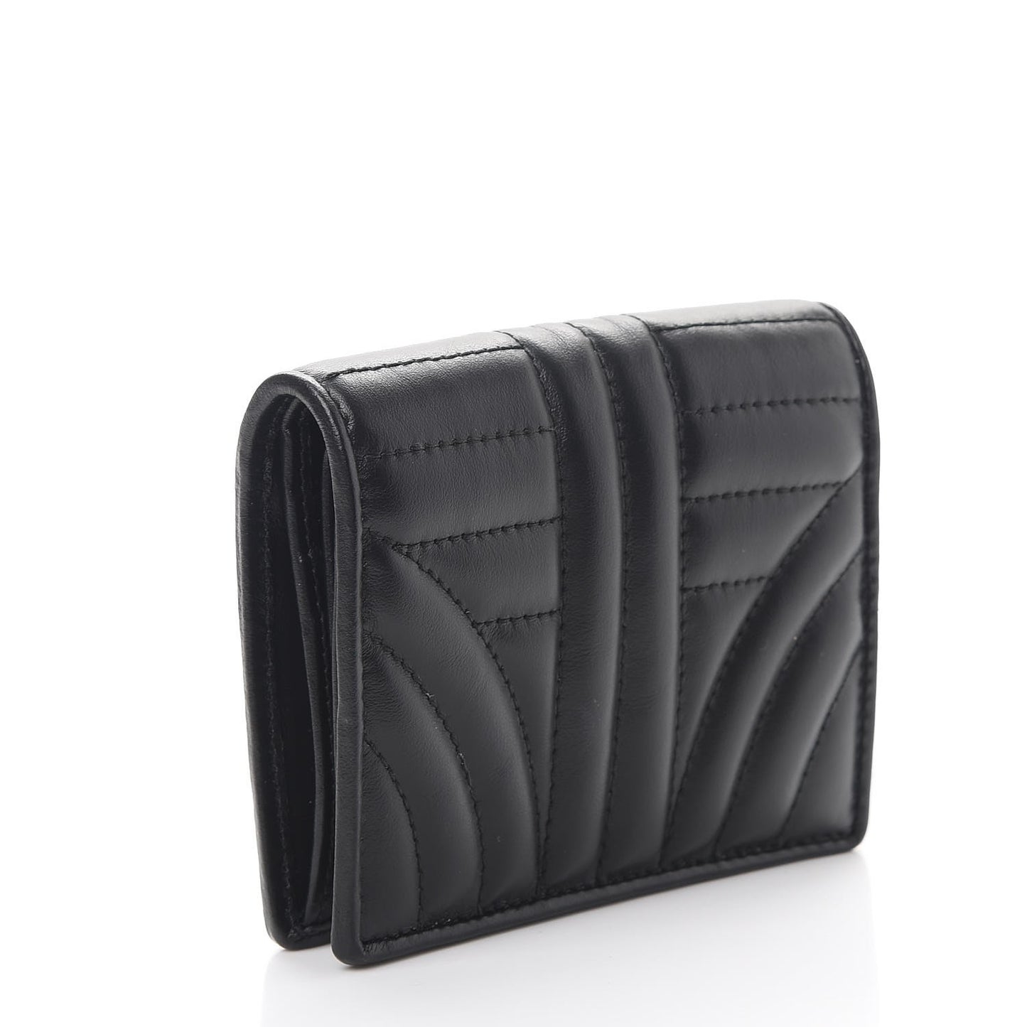Soft Calfskin Impunture Diagramme Wallet Black