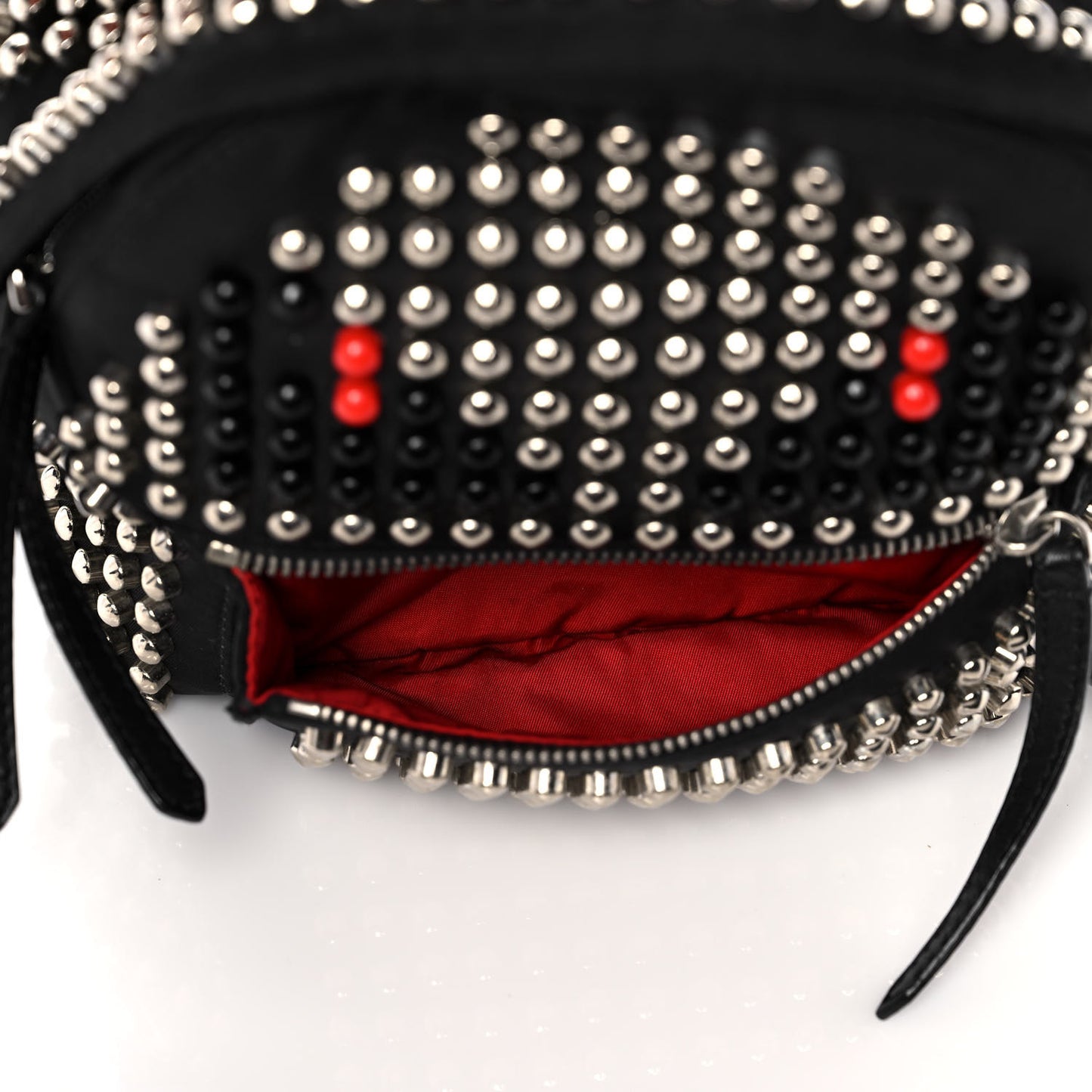 Nylon Vitello Dolce Studded Monster Mini Backpack Black