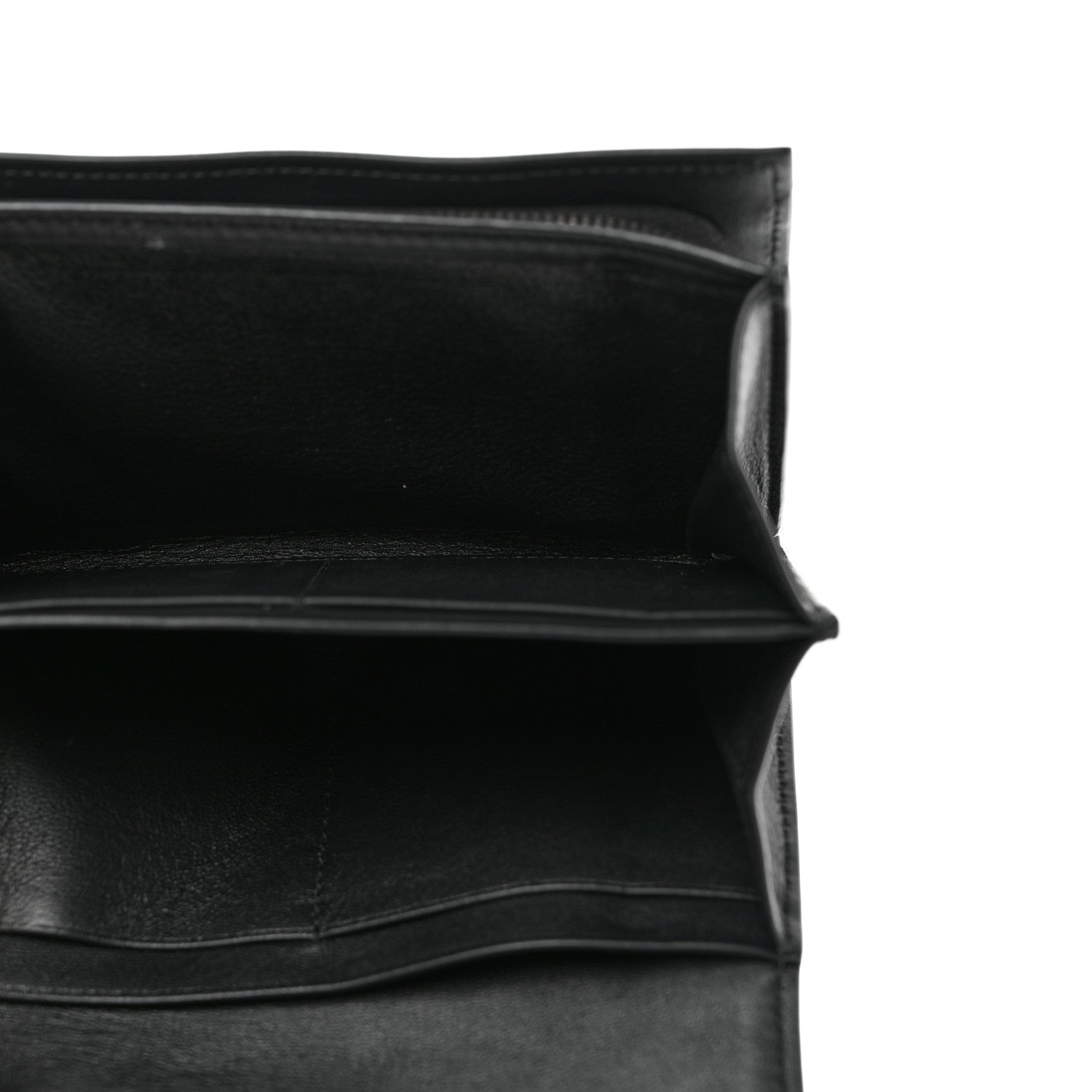 Bottega Veneta Nappa Intrecciato Continental Compact Flap Wallet Black 5 of 7