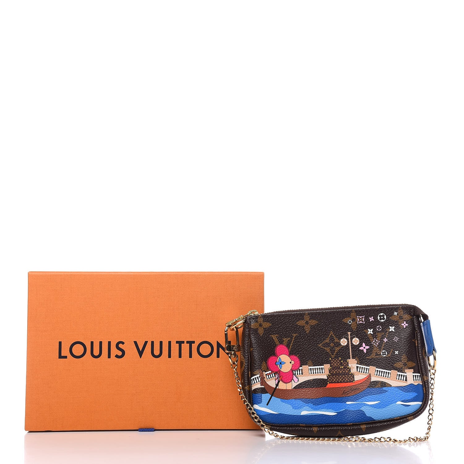 Louis Vuitton Monogram 2019 Christmas Animation Mini Venice Pochette Accessories Blue 12 of 12