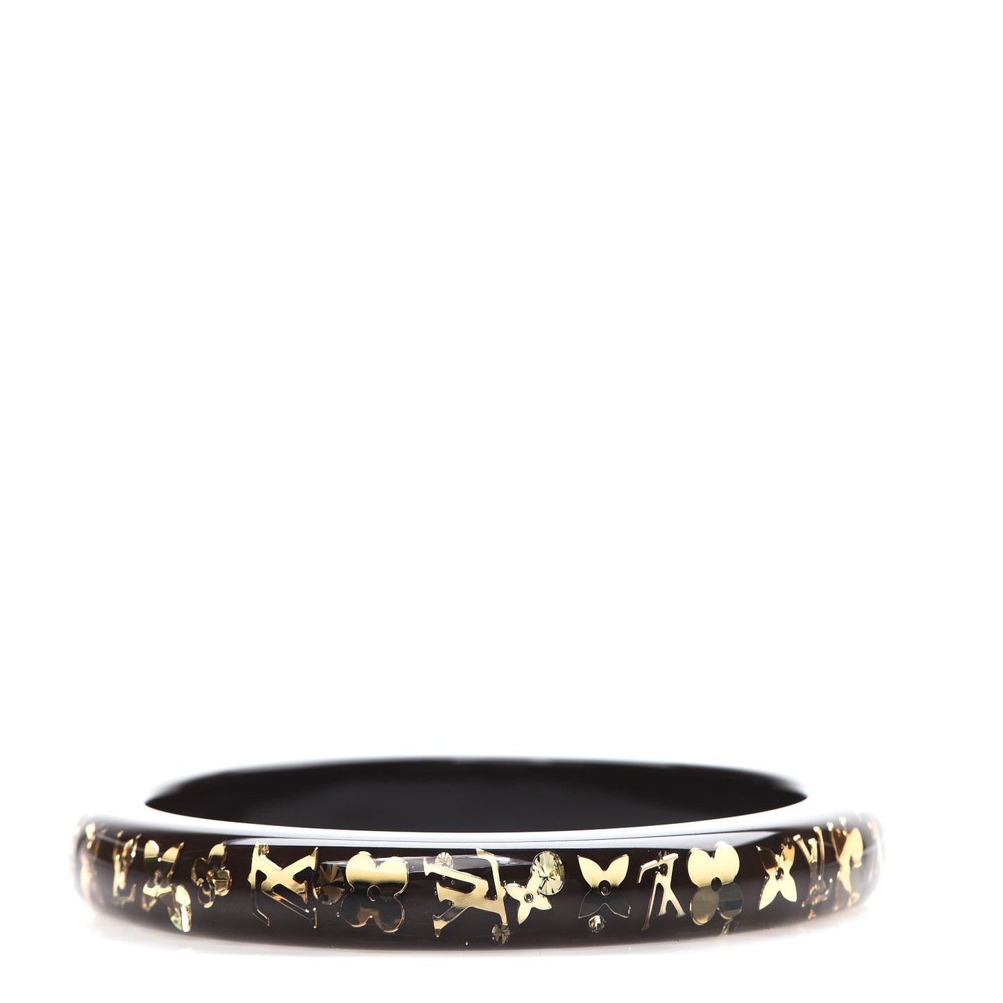Resin Swarovski Medium Inclusion Bracelet PM Marron