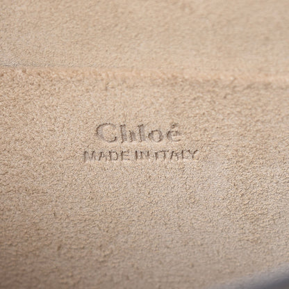 Chloe Calfskin Suede Medium Nile Bracelet Bag Off White 7 of 9