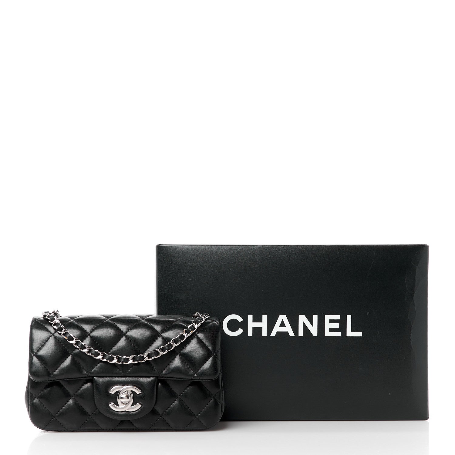 Chanel Lambskin Quilted Extra Mini Flap Black 13 of 13
