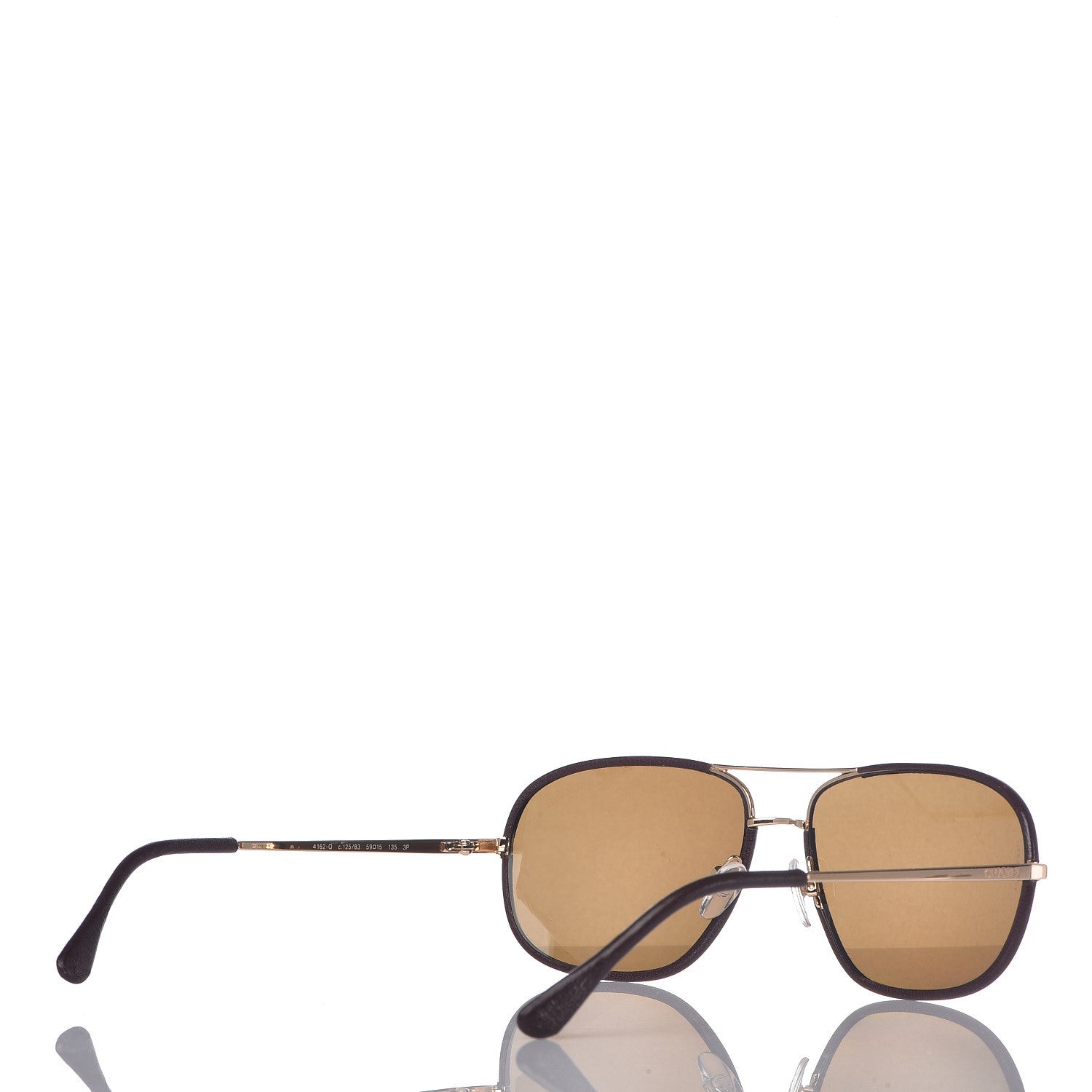 Chanel Polarized Aviator Sunglasses 4162-Q Brown 4 of 6
