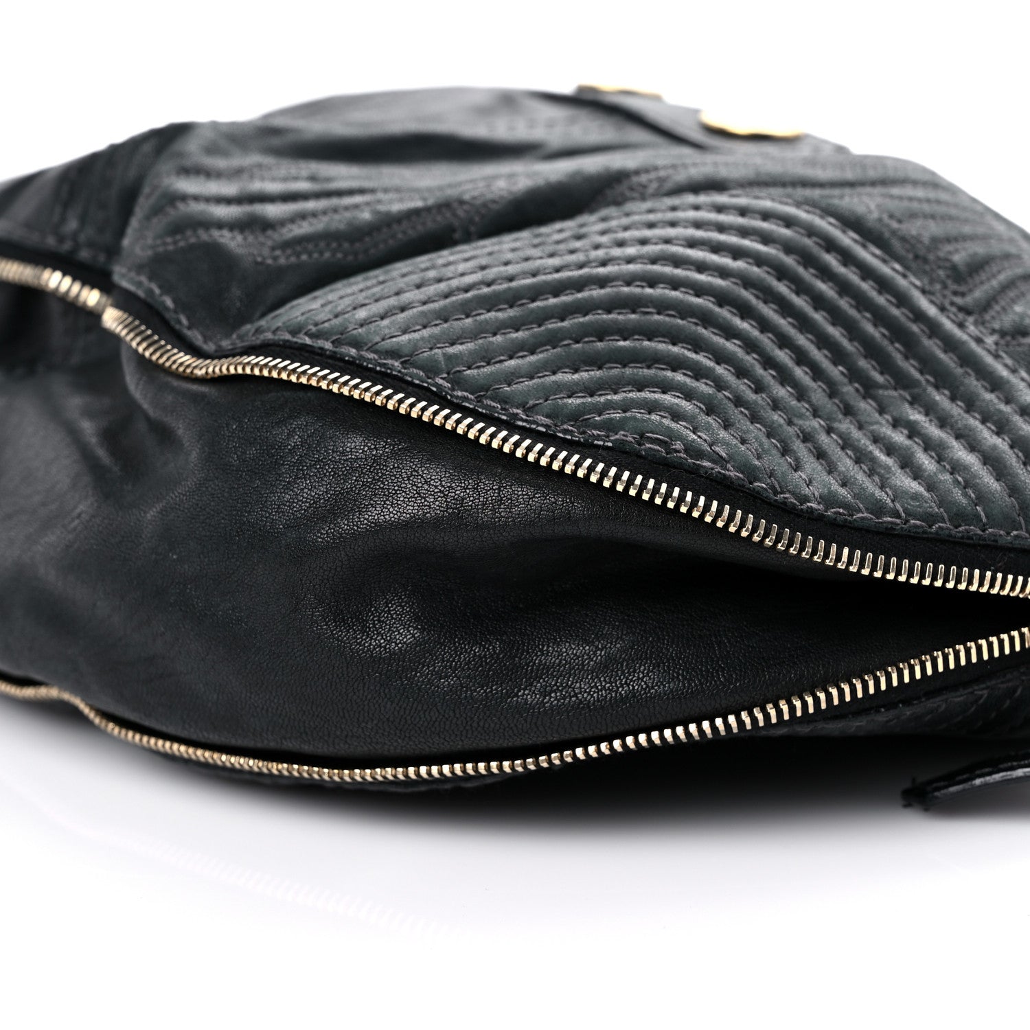 Alexander McQueen Calfskin Zip Hobo Black 9 of 25