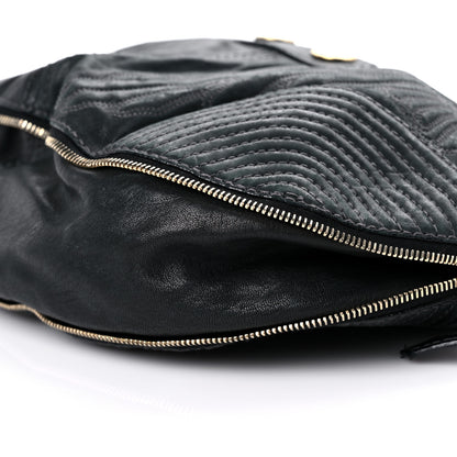 Alexander McQueen Calfskin Zip Hobo Black 9 of 25