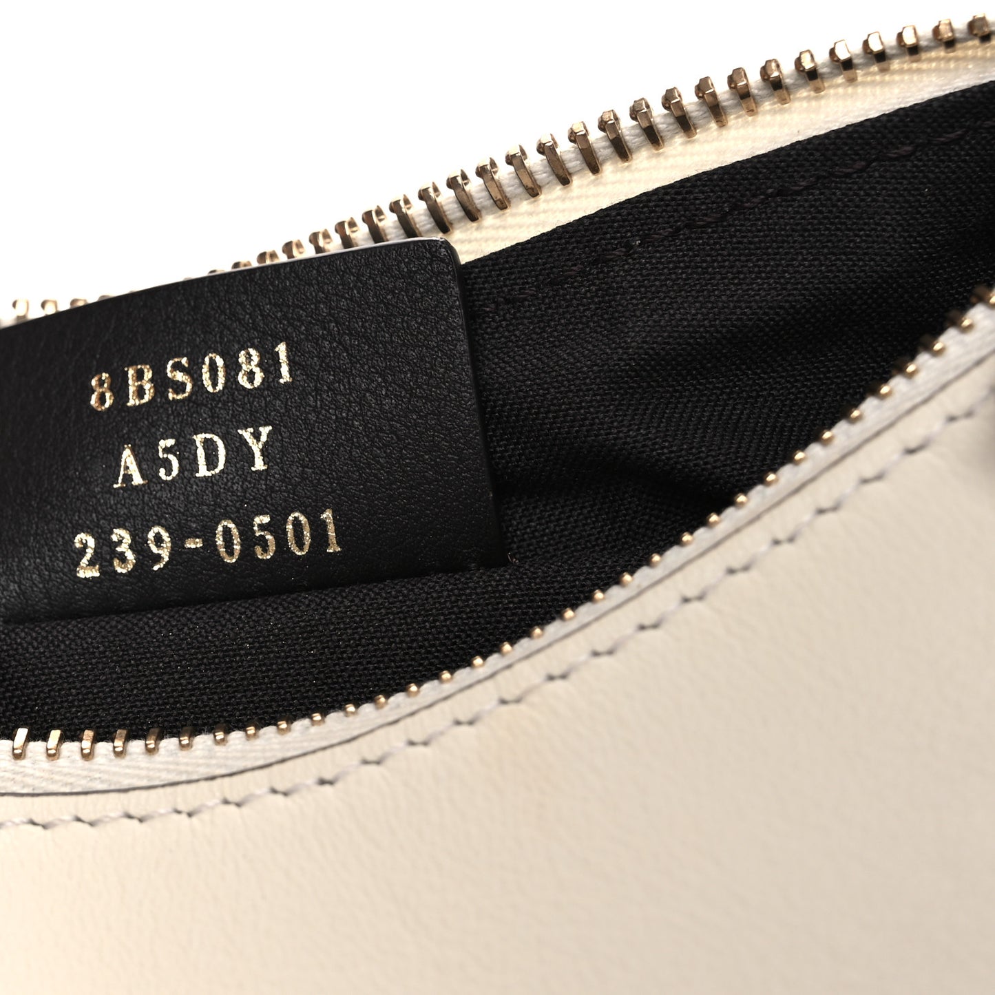 Vitello Grace Matte Mini Fendigraphy Hobo Bag White Ice
