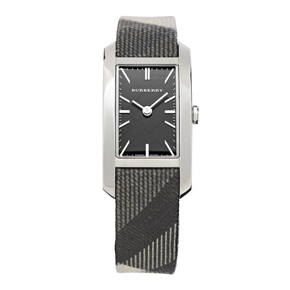 Burberry Stainless Steel Calfskin 20mm Heritage Nova Check Quartz Watch Black BU9505 1 of 6
