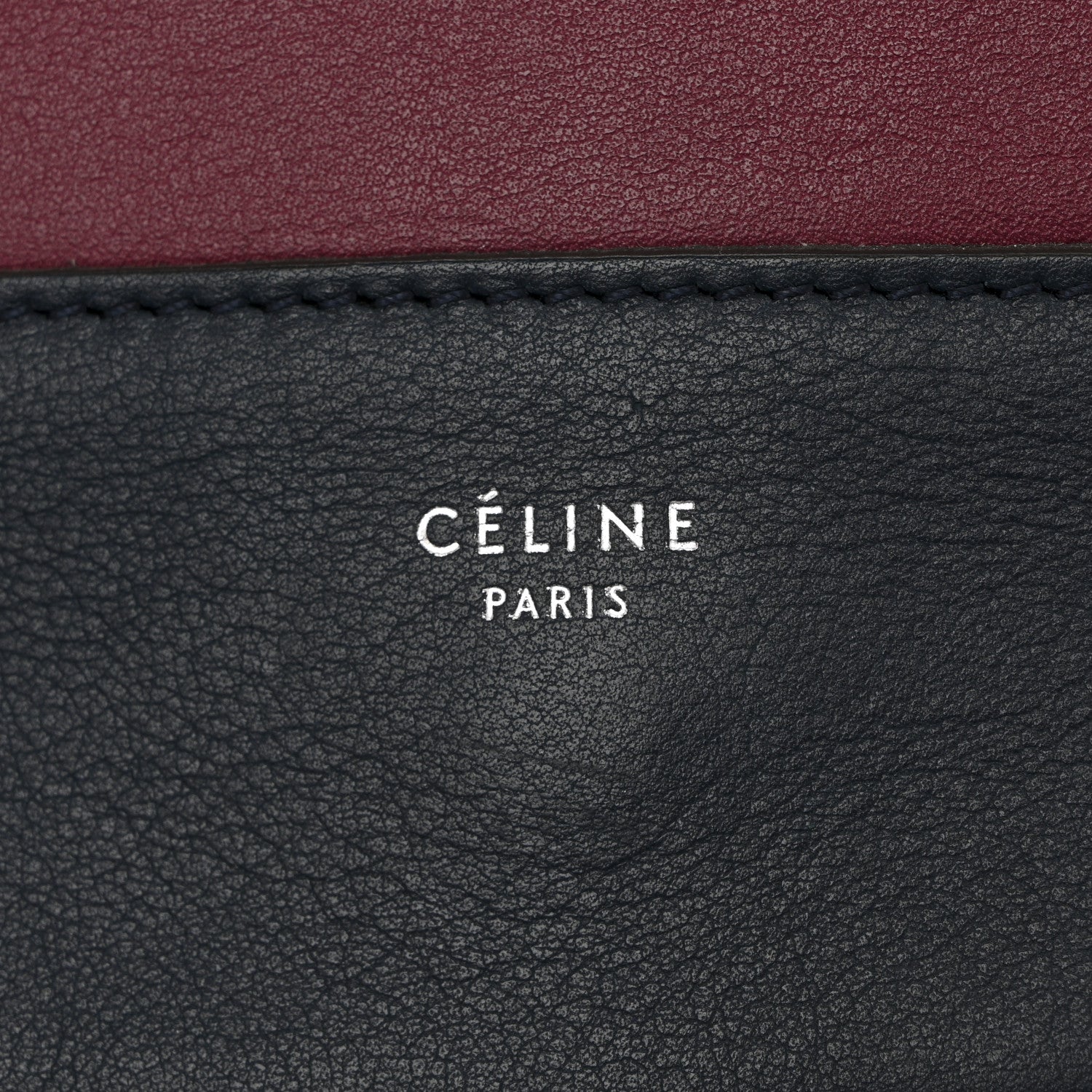 Celine Shiny Smooth Calfskin Medium Frame Shoulder Bag Blue Purple 6 of 15