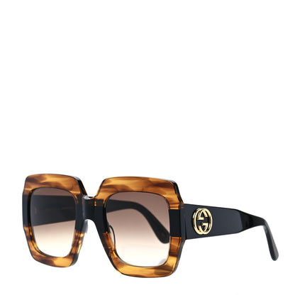 Gucci Square Frame GG0178S Sunglasses Havana 1 of 7