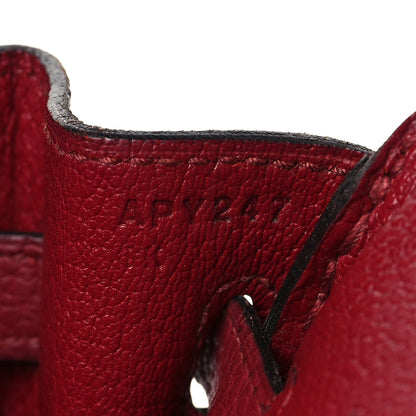 Hermes Togo Birkin 25 Rouge Grenat 7 of 10