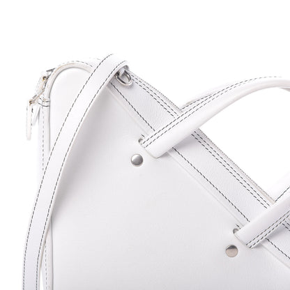 Balenciaga Calfskin XS Triangle Duffle White 9 of 17