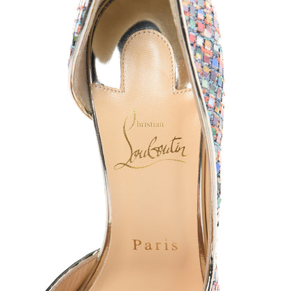 Christian Louboutin Tresse Vitraux Specchio Iriza 100 37.5 Multicolor Light Gold 6 of 8