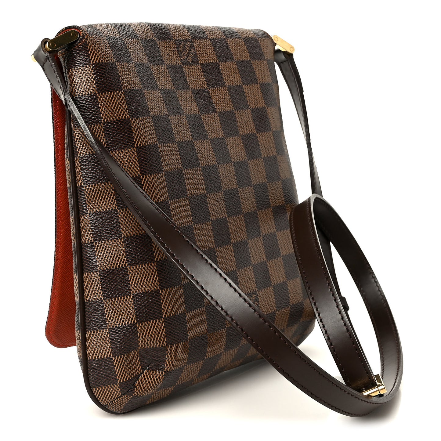 Damier Ebene Musette Salsa Long Strap