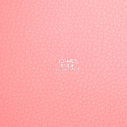 Hermes Taurillon Clemence Picotin Lock 22 MM Rose Sakura 6 of 9