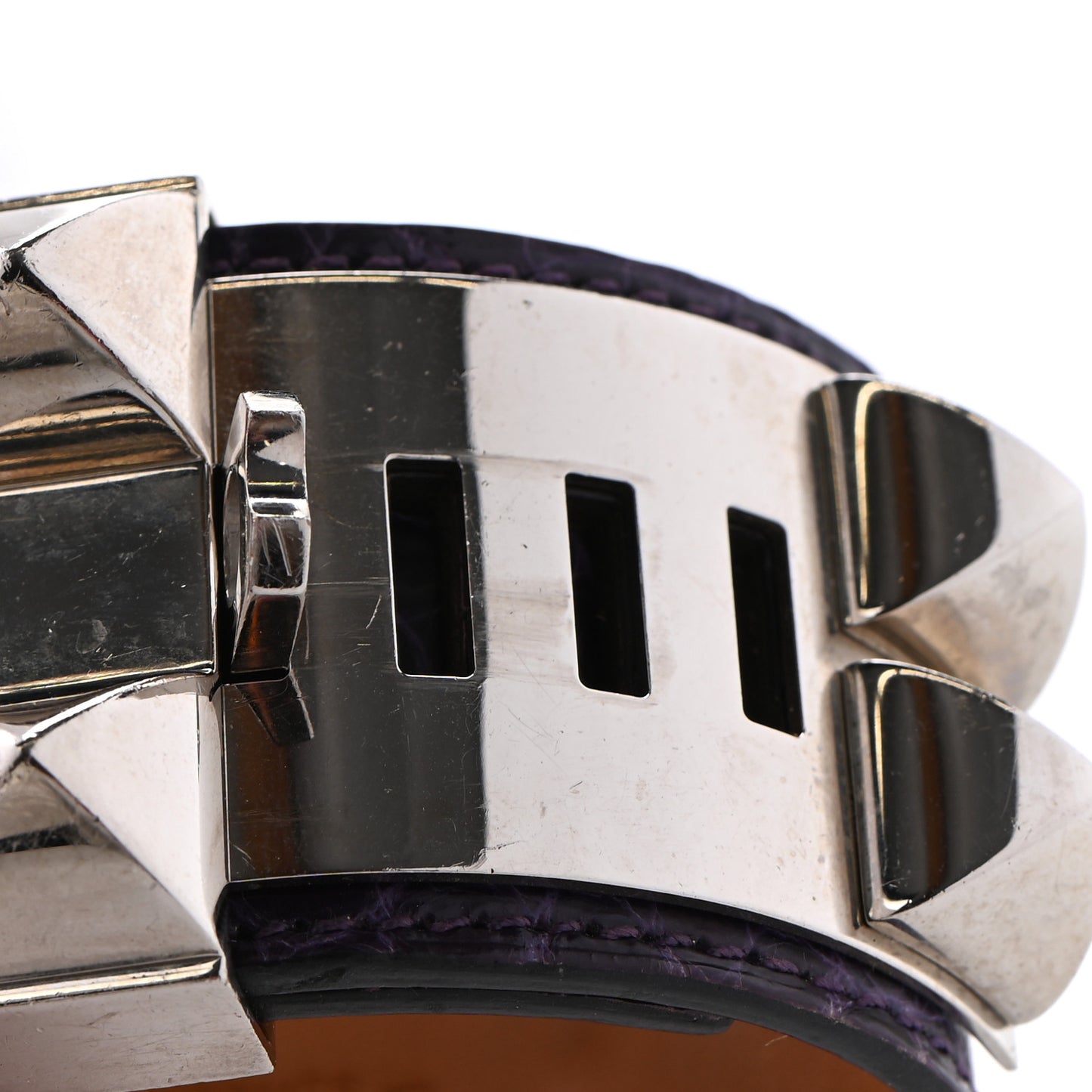 Shiny Alligator Collier De Chien CDC Bracelet S Amethyst