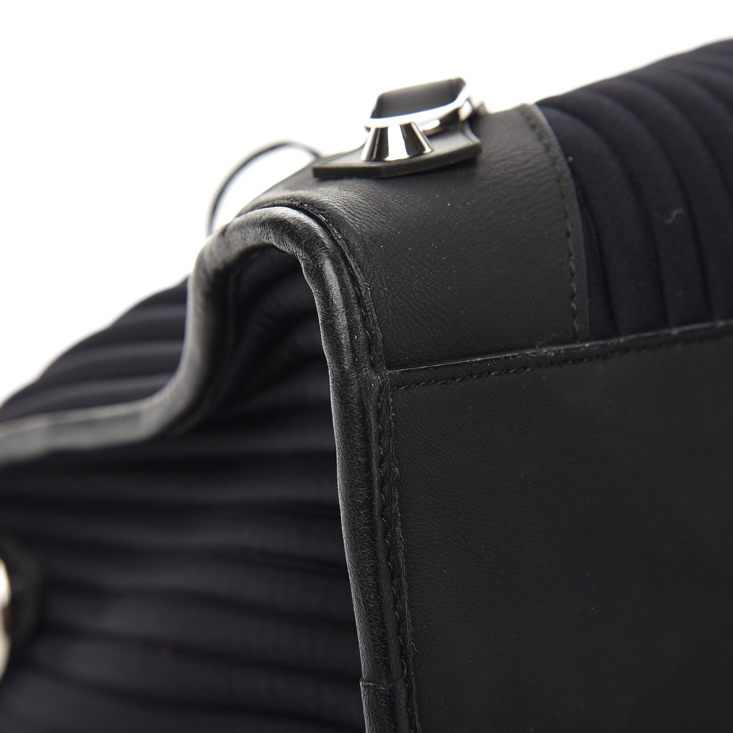 Balenciaga Ribbed Neoprene Classic Silver Hardware City Black 11 of 12