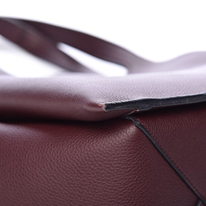 Celine Baby Grained Calfskin Small Tri-Fold Bag Burgundy 10 of 14