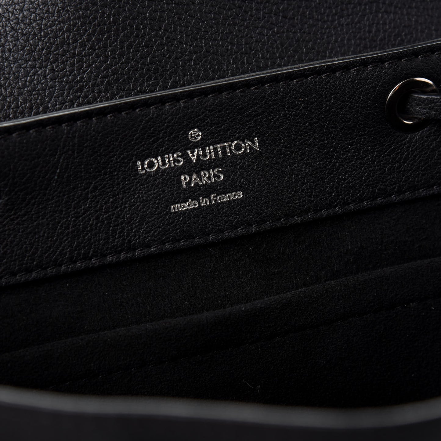 Calfskin Lockme Backpack Black