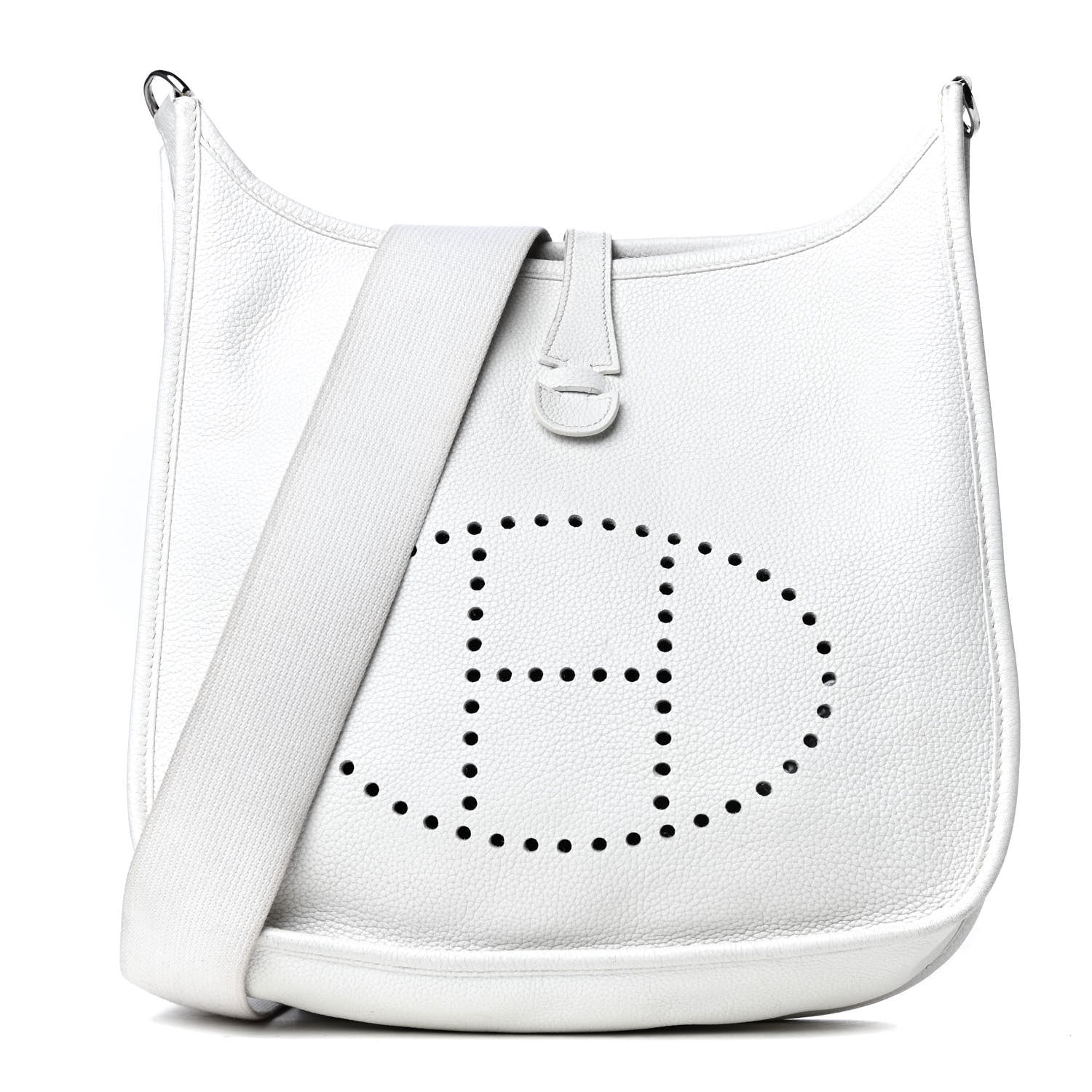 Hermes Taurillon Clemence Evelyne II PM White 1 of 20