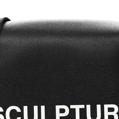 Off-White Saffiano Sculpture Binder Clip Shoulder Bag Black 10 of 22