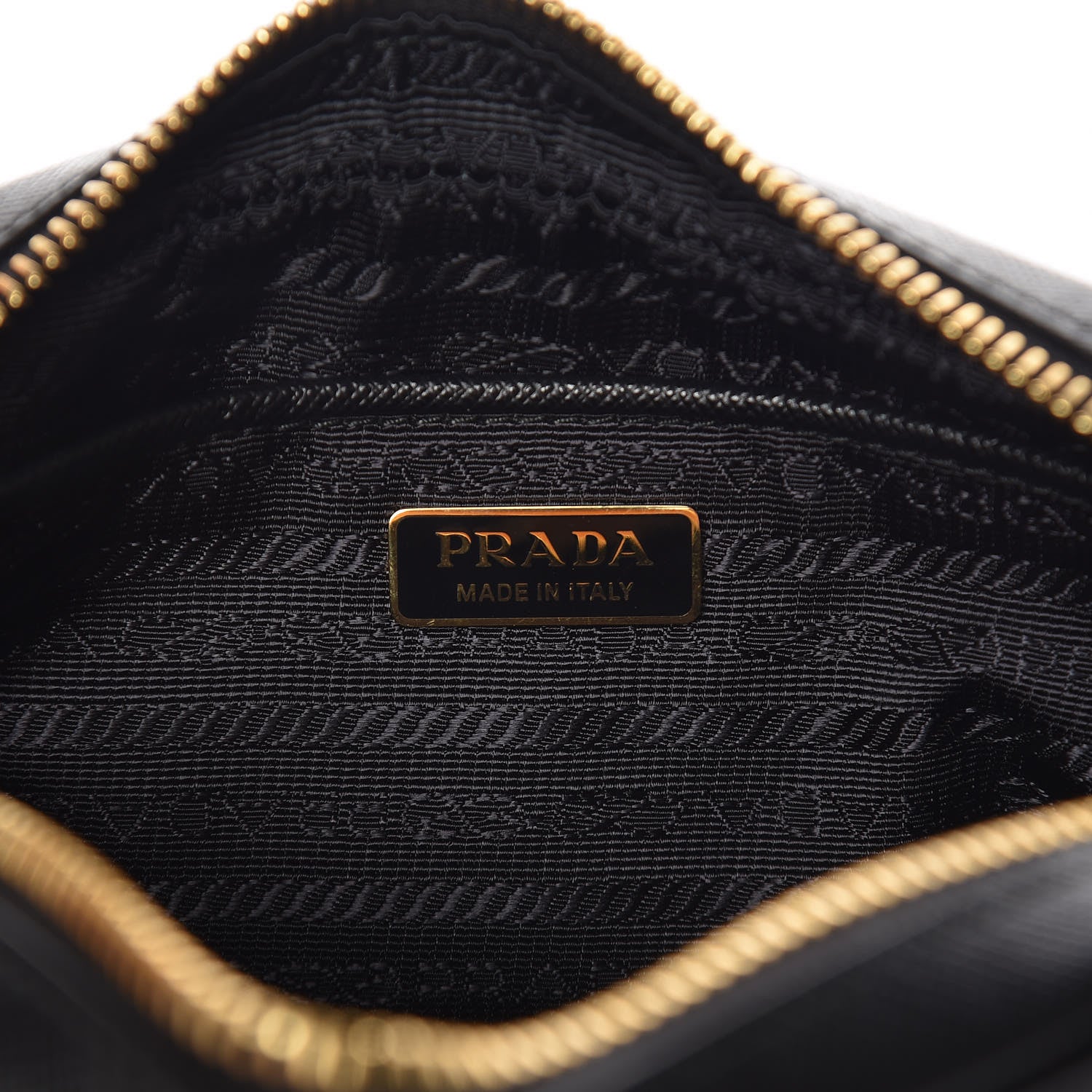 Prada Saffiano Lux Small Camera Crossbody Bag Black 6 of 9