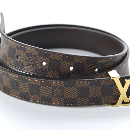 Louis Vuitton Mini Damier Ebene 25mm LV Initiales Belt 90 36 3 of 7