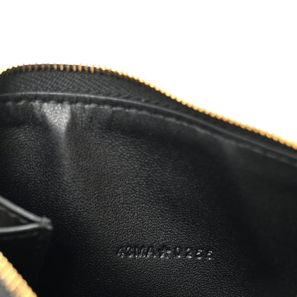 Christian Dior Supple Calfskin Cannage Caro Cosmos Zipped Card Holder Black 7 of 8