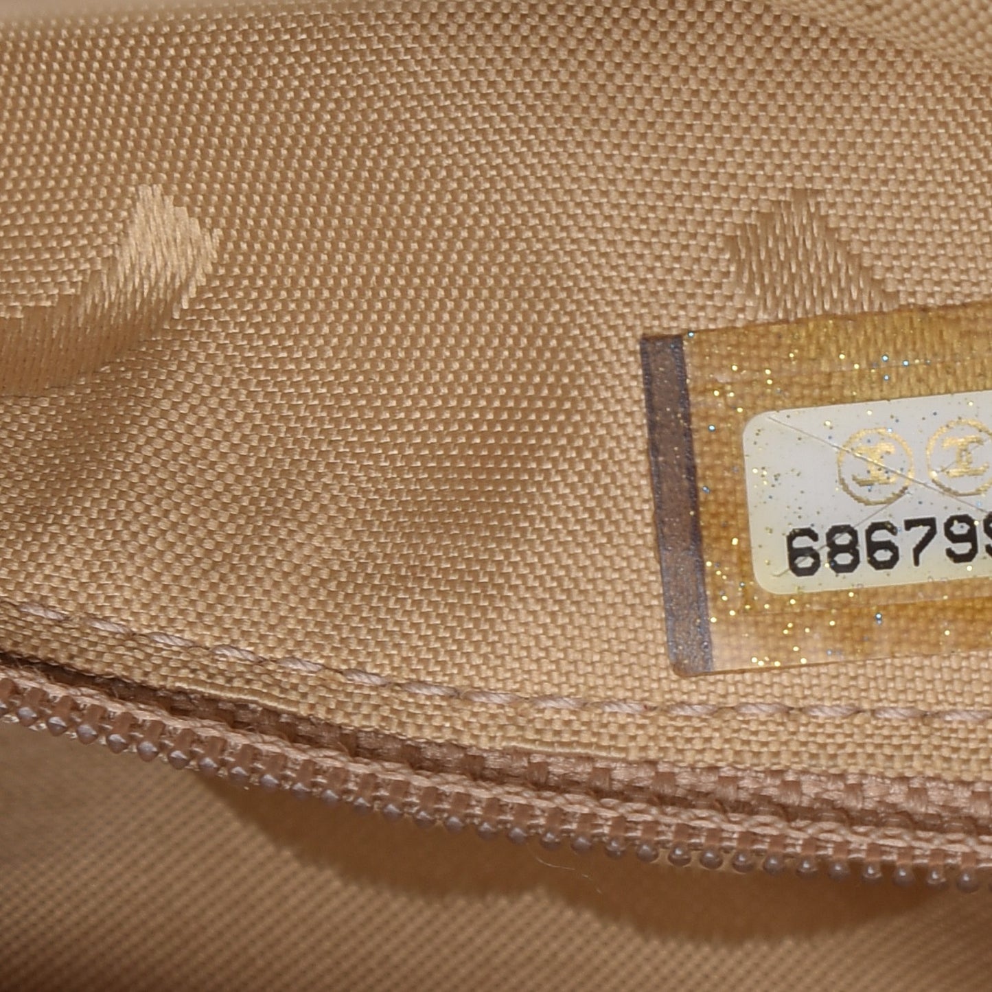 Lambskin Double Stitch Quilted Tote Beige