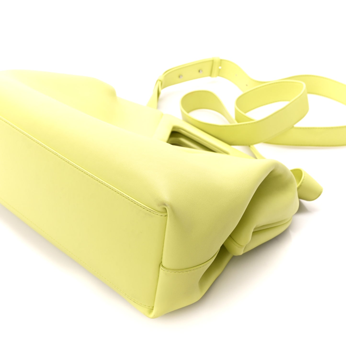 Calfskin Medium The Point Triangle Bag Seagrass