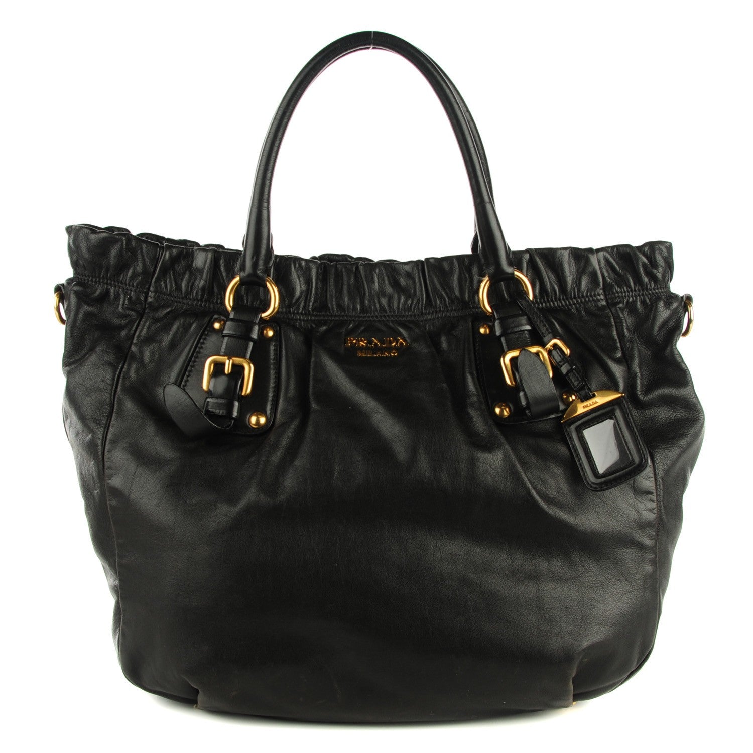Prada Soft Calf Hobo Nero Black 1 of 8