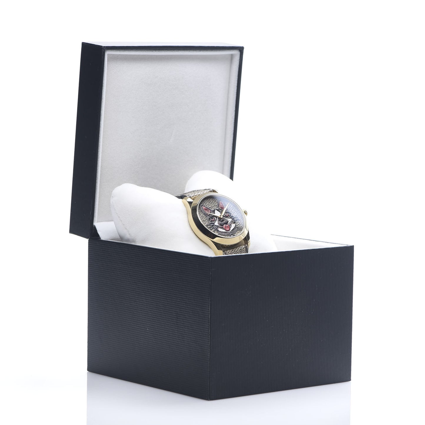 Stainless Steel Canvas 38mm G-Timeless GG Supreme Bosco Quartz Watch Brown