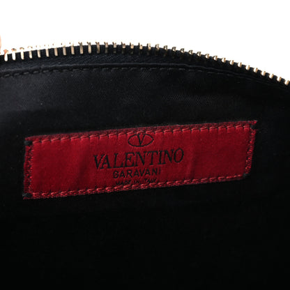 Valentino Garavani Nappa Monochrome Large Rockstud Zip Pouch Black 6 of 6