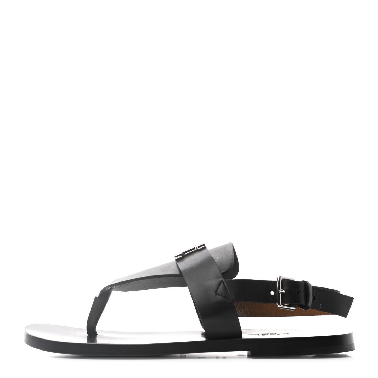 Calfskin Sandals 37 Black