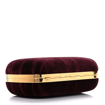 Alexander McQueen Velvet Britannia Skull Box Clutch 4 of 12