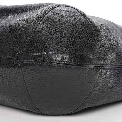 Gucci Pebbled Calfskin Medium Soho Chain Hobo Black 14 of 15