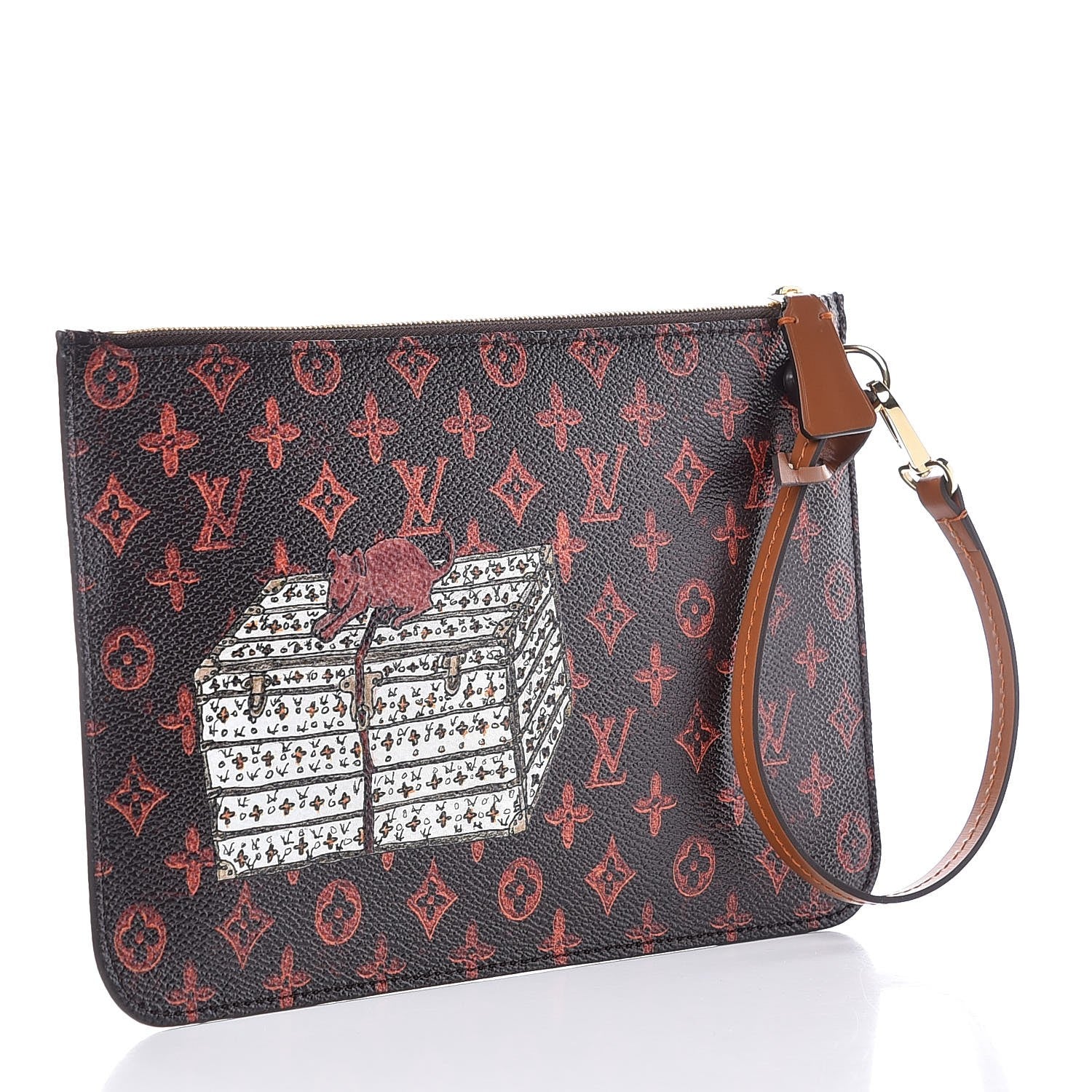 Louis Vuitton Catogram Neverfull MM GM Pochette Marron 3 of 7
