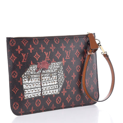 Louis Vuitton Catogram Neverfull MM GM Pochette Marron 3 of 7