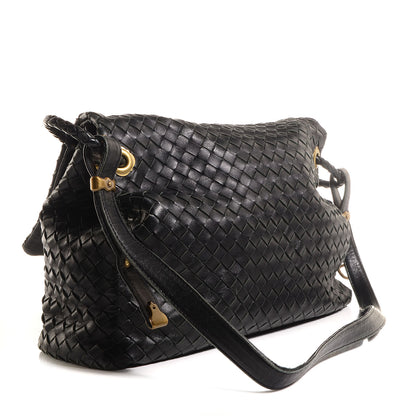 Bottega Veneta Nappa Intrecciato Flap Shoulder Bag Nero Black 3 of 8