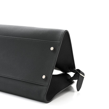 The Row Grained Calfskin EW Margaux Black 9 of 9