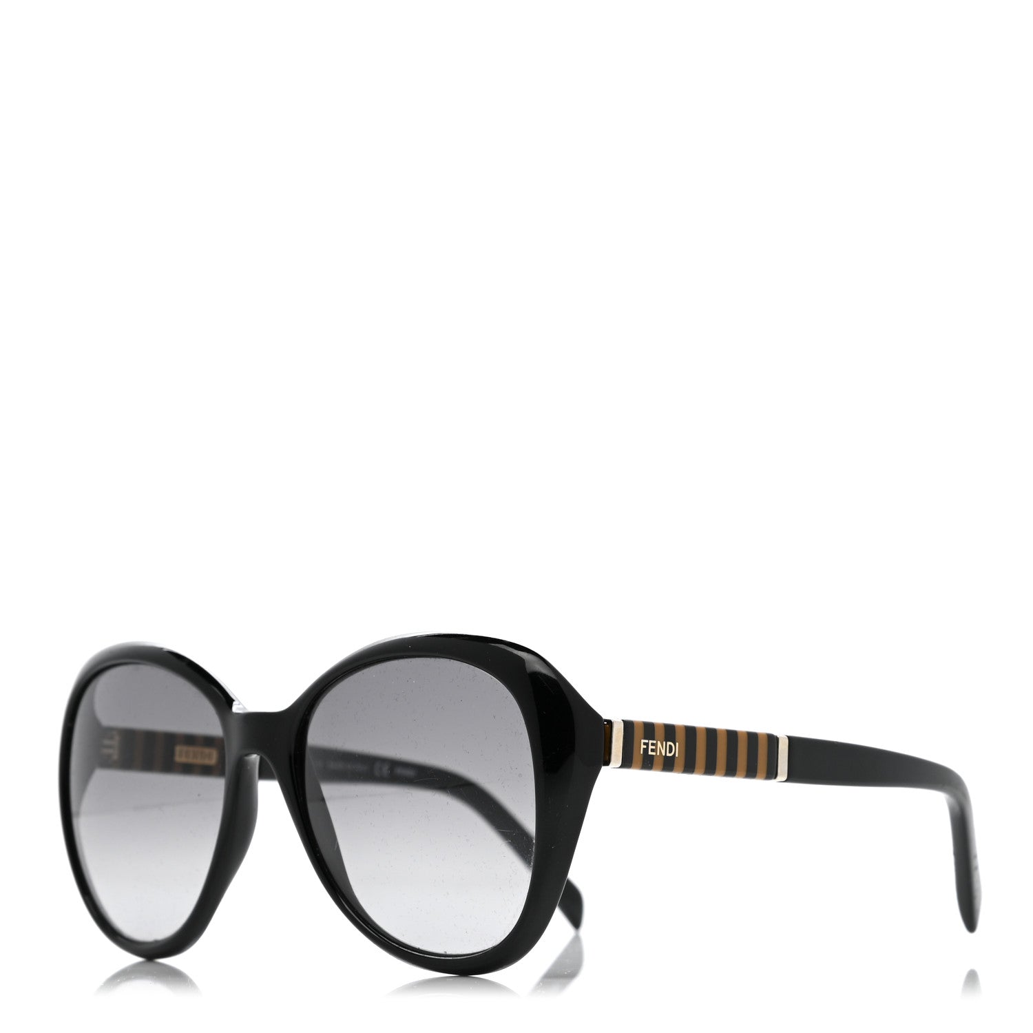 Fendi Oversized Round Sunglasses FS5348 Black 1 of 8