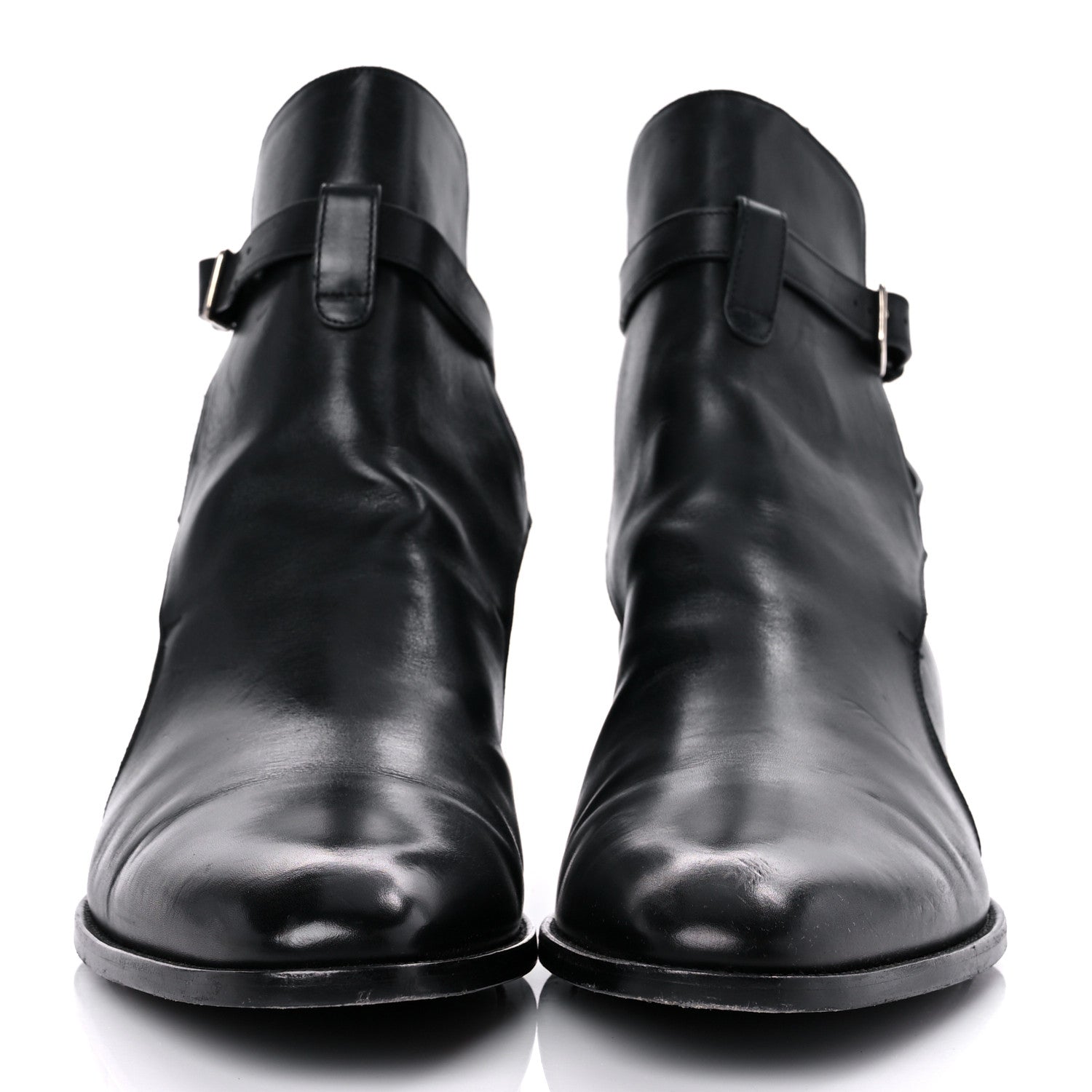 Saint Laurent Calfskin Mens Ankle Boots 46 Black 2 of 17