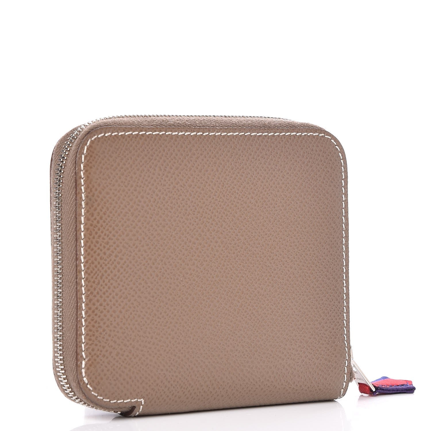 Hermes Epsom Silk'in Compact Wallet Etoupe 3 of 7
