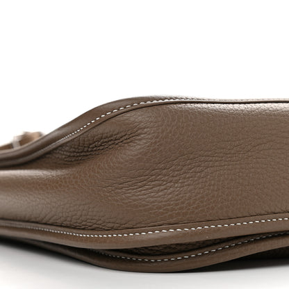 Hermes Taurillon Clemence Evelyne III PM Etoupe 8 of 9