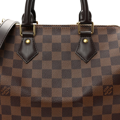Louis Vuitton Damier Ebene Speedy Bandouliere 25 8 of 10
