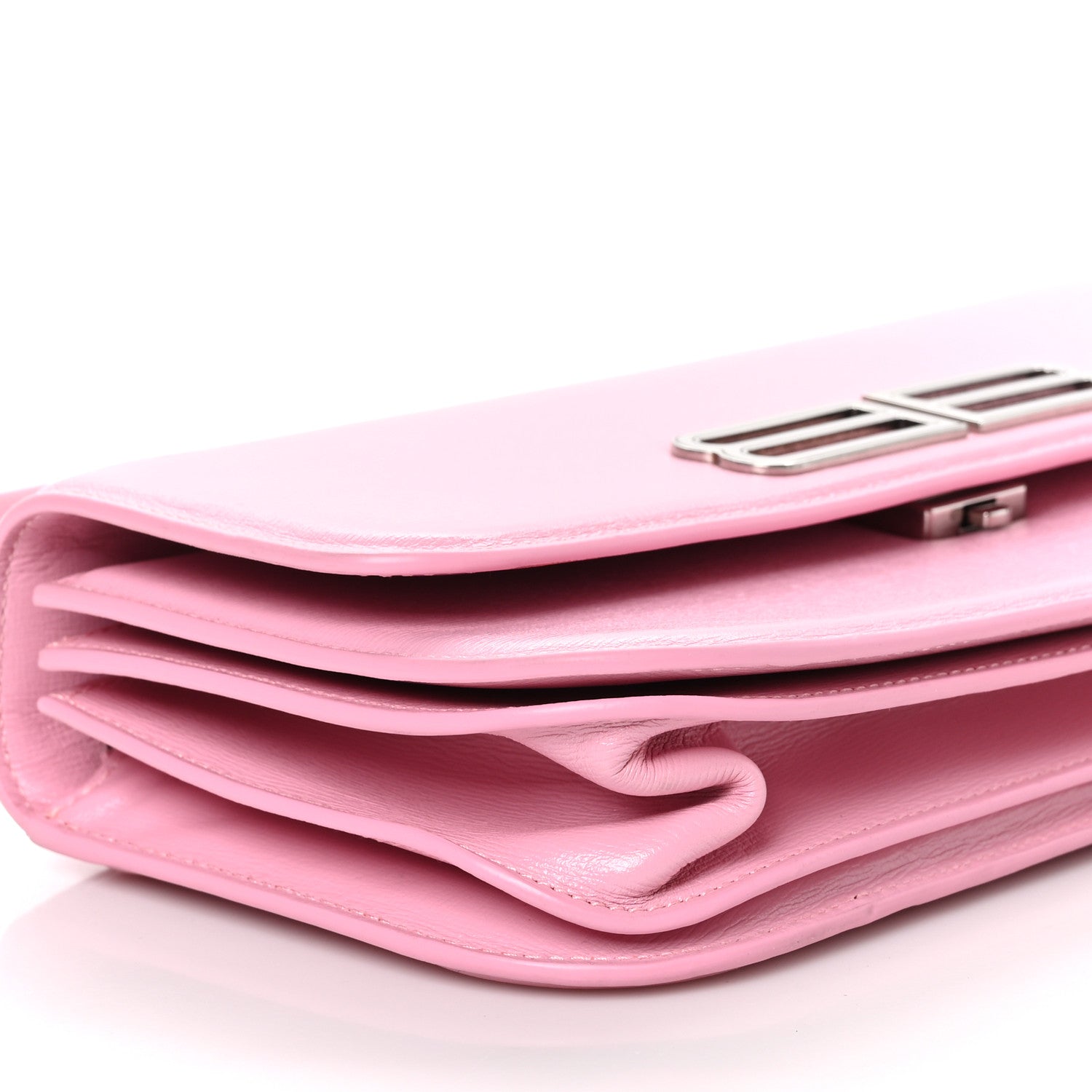 Balenciaga Calfskin Stripe Embossed Medium Gossip Bag Candy Pink 10 of 13