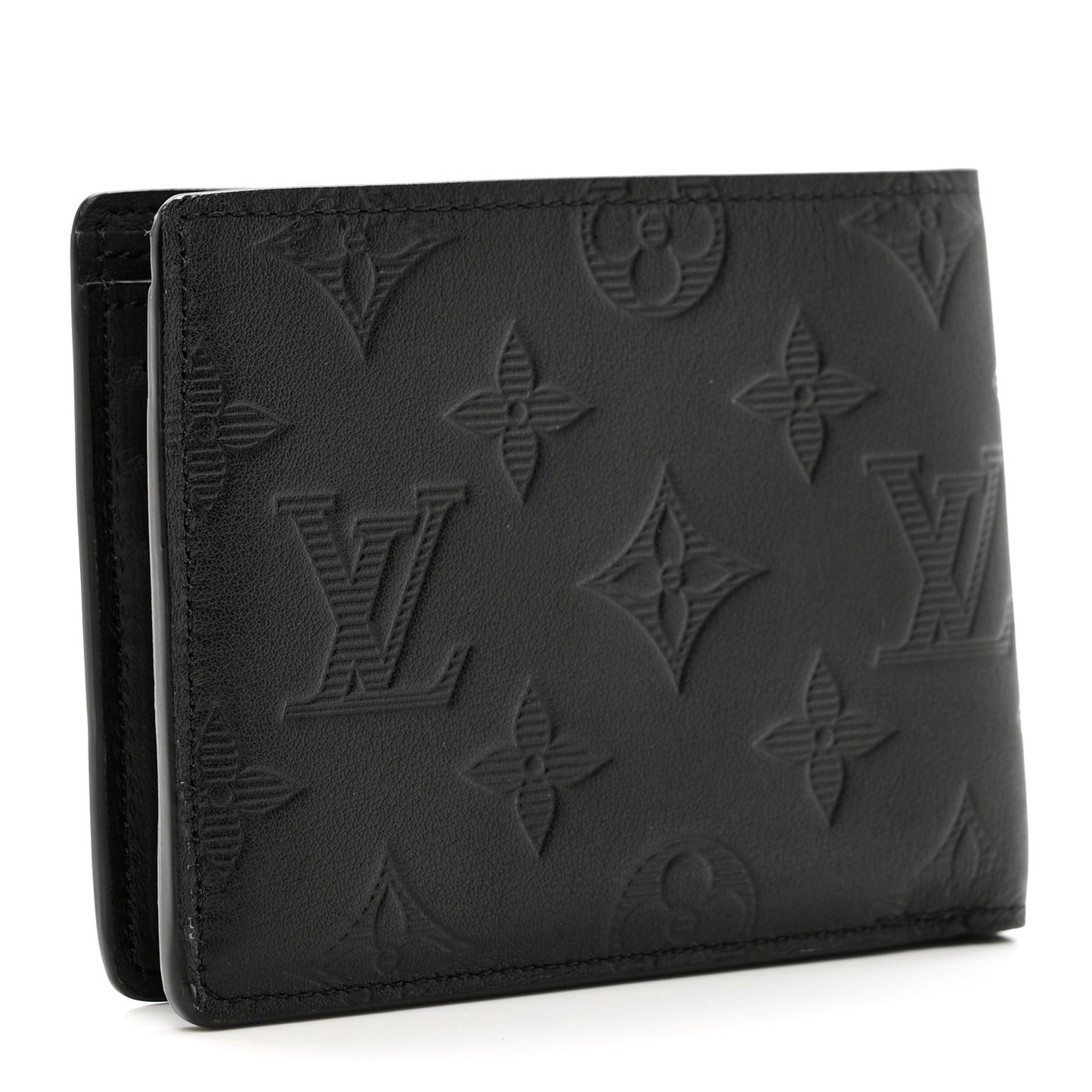 Calfskin Monogram Shadow Multiple Wallet Black