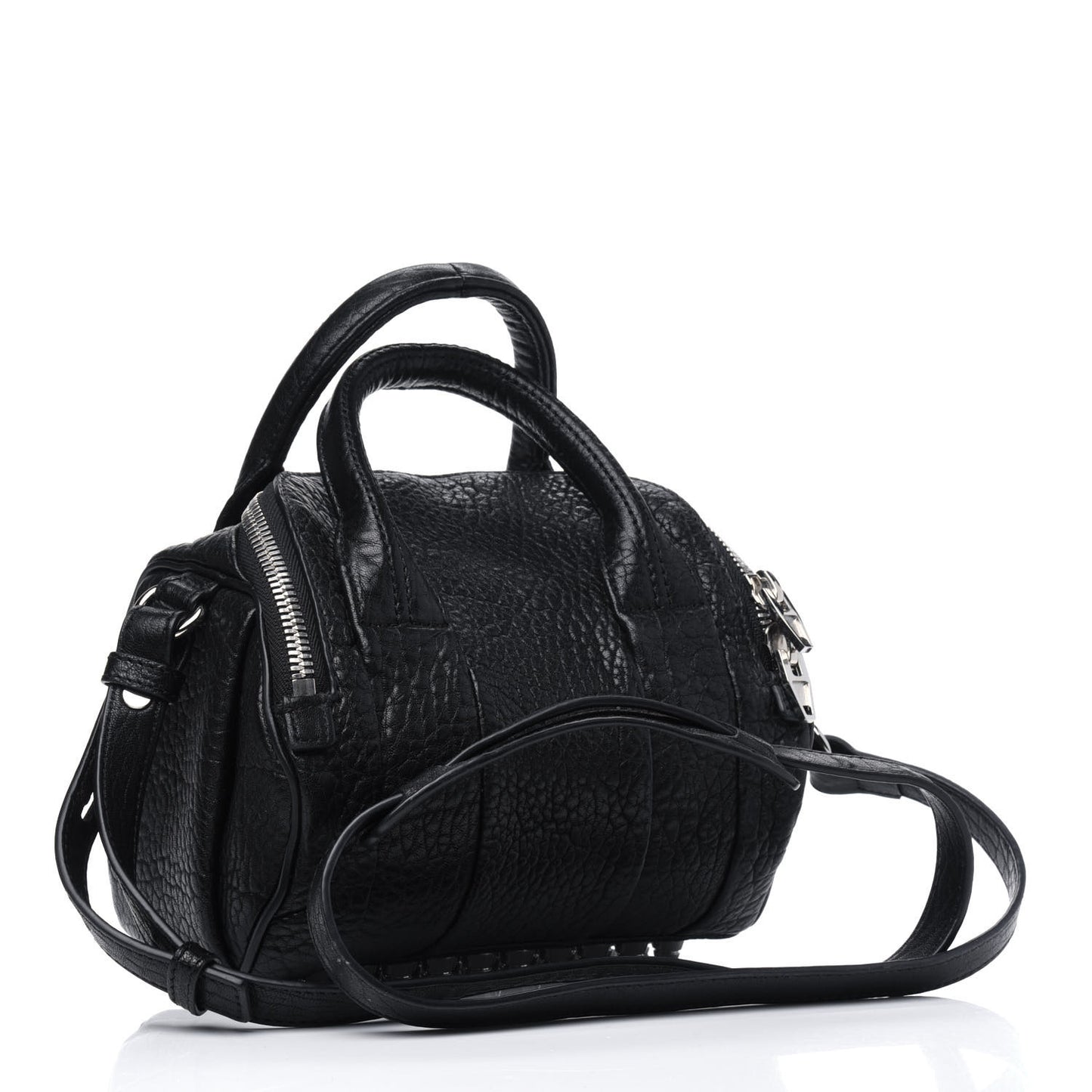 Pebbled Lambskin Mini Rockie Black Rhodium Hardware